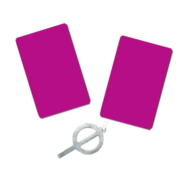 Plaques énergie pourpre Tesla x 2 + pendentif PHI offert